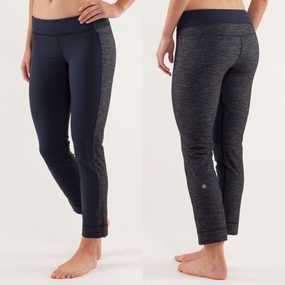 LULULEMON Root Chakra Pant Women's 6 Luon Power Luxtreme Inkwell Navy Yoga Gym